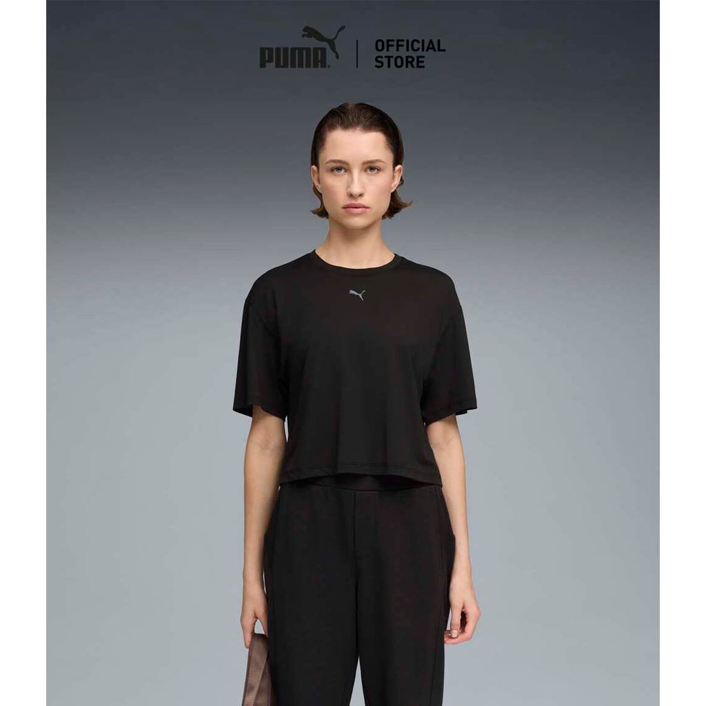PUMA Training เสื้อยืด CLOUDSPUN ทรงหลวม สำหรับผู้หญิง สีดำ - 52745701