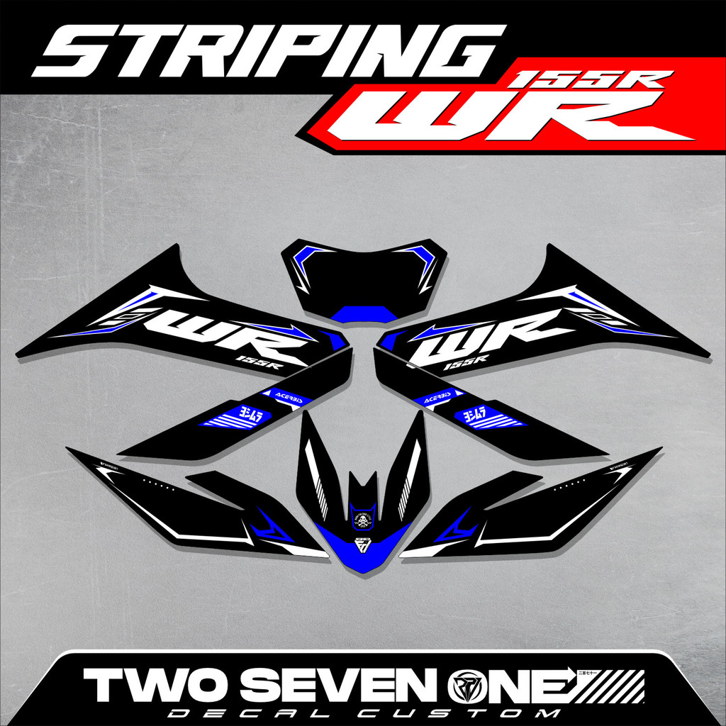 Yamaha WR 155 Striping - รายชื่อสติ๊กเกอร์ WR 155 - 07
