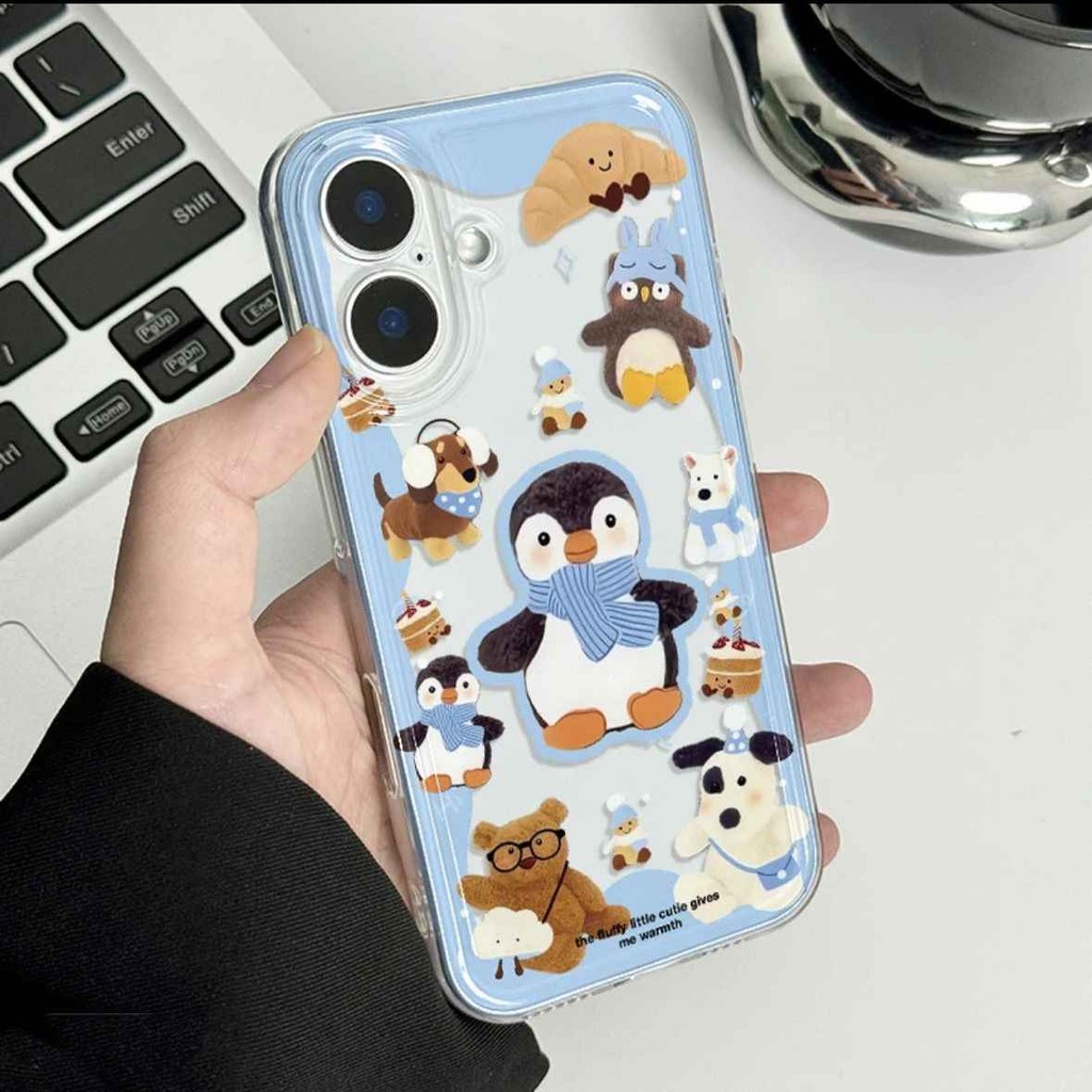 เคสเพนกวินน่ารัก Hp Vivo iQOO Z10 Lite Y21D Z10R 5G V60 Lite Y400 V60 Y28 Y29 5G Y19S Pro V50 Lite Y