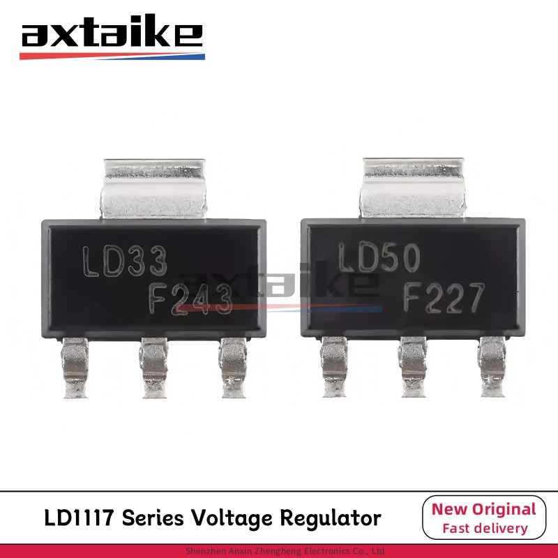 20PCS LD1117S33 LD1117S50 LD33 LD1117 LD12 LD18 LD50 ADJ SOT223 SMD ปรับ 3.3V 5V Fixed Low Drop Posi