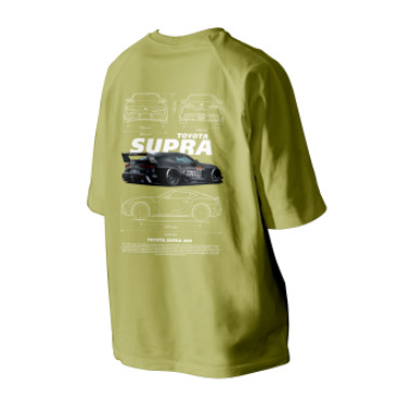 เสื้อยืด Toyota Supra A90 คอรอบไมโครไฟเบอร์