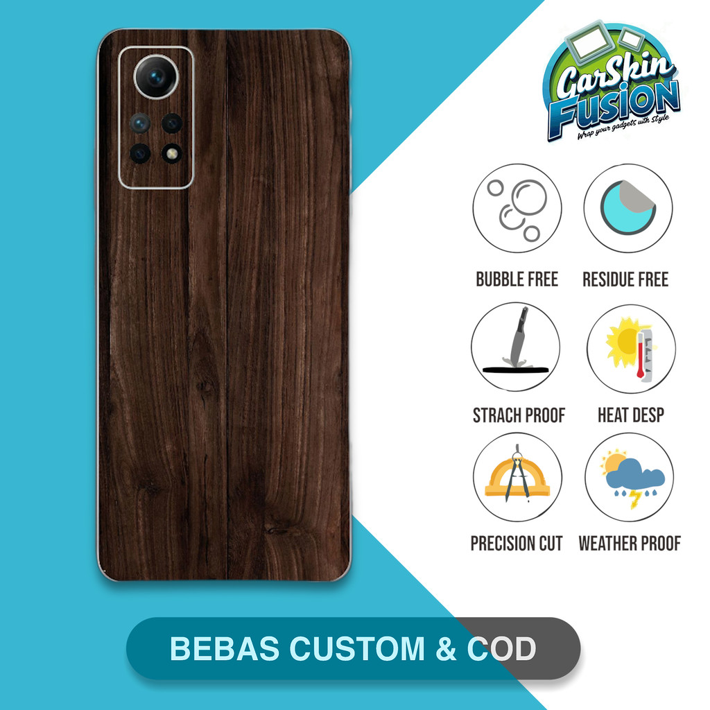 Garskin Skin Redmi Note 12 Pro 4G WOOD เคสกันรอย | By Fusion Code - 7rM