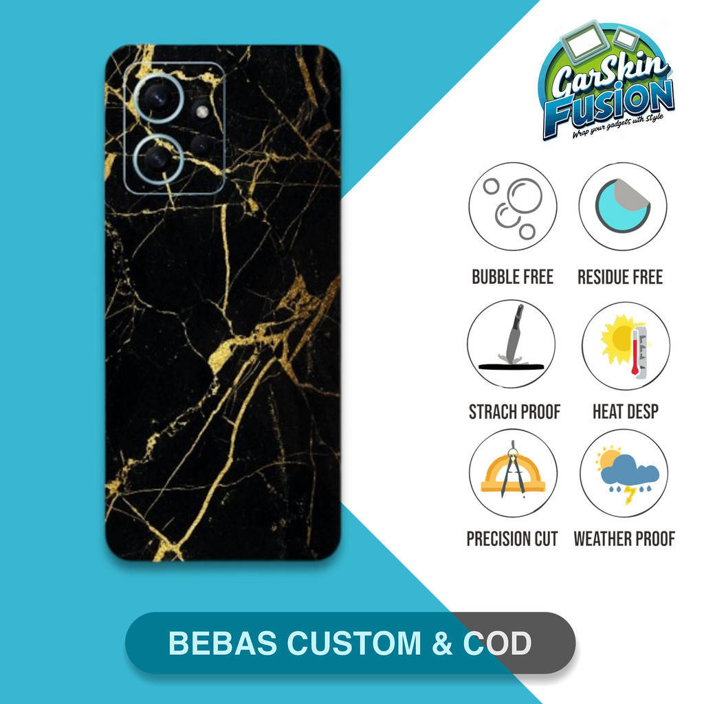 Garskin Skin Redmi Note 12 4G Marble - 1 เคสกันรอย | By Fusion Code - b0z