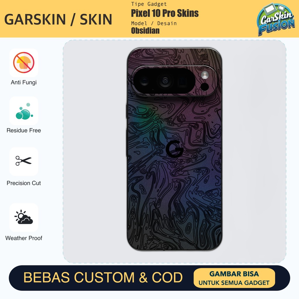 Skin Vinyl Pixel 10 Pro Obsidian Anti Scratch Protector Case | โดยฟิวชั่น | รหัส - DX6A