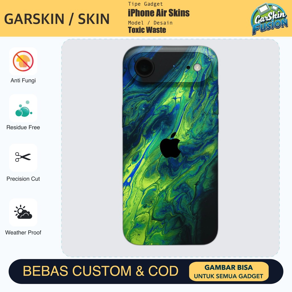 เคสป้องกันรอยขีดข่วนของ IPhone Air Toxic Waste | โดยฟิวชั่น | รหัส - YZRC