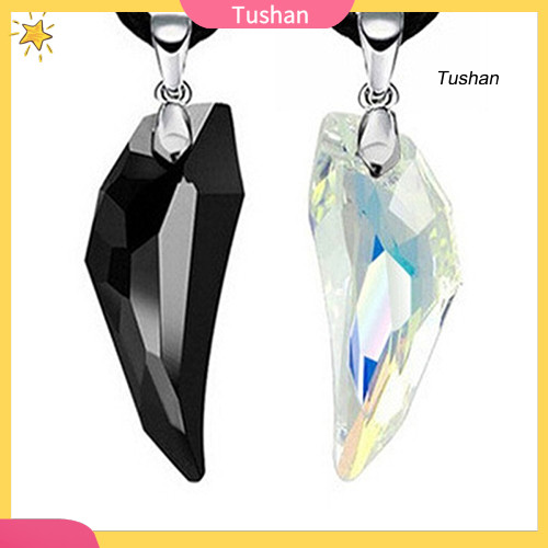 [TS]1 PC ผู้ชายผู้หญิง Charm Wolf Tooth จี้ Cool สร้อยคอยาว Jwewlry คู่