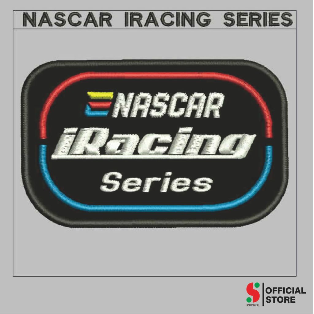 แผ่นเพลทคอมพิวเตอร์ SPORT-401 พร้อมโลโก้ NASCAR IRACING SERIES/EMBLEM