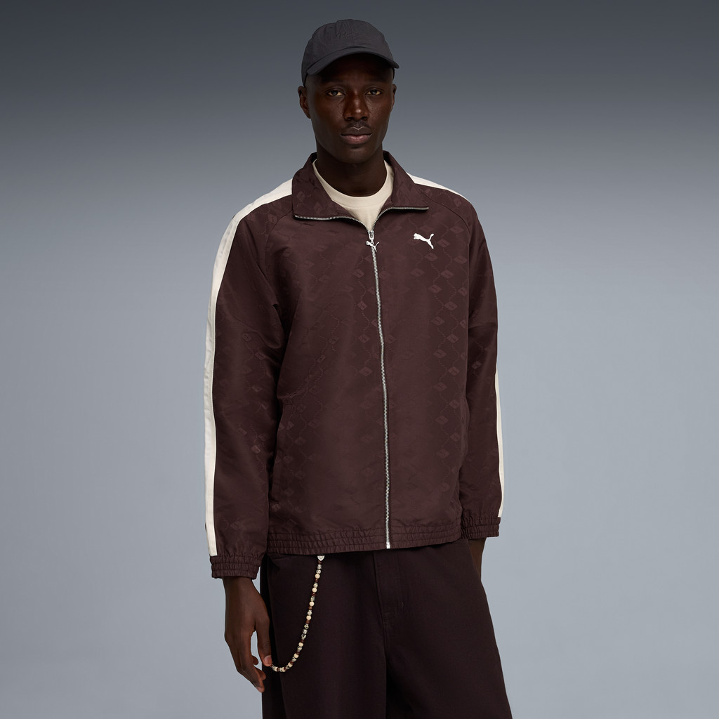 PUMA Prime/Select เสื้อแจ็คเก็ตกีฬาทอลาย T7 สำหรับผู้ชาย สีน้ำตาล - 63439831 — صورة 2