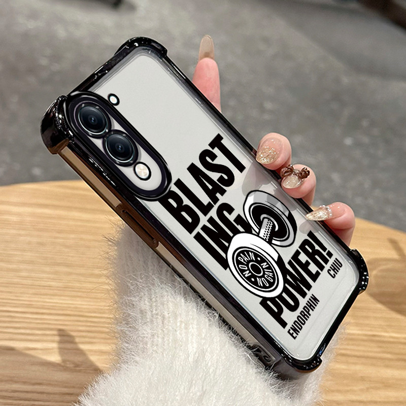 HP เคสโทรศัพท์สําหรับ VIVO Y04 Y29s 5G Y19s 5G Y19 5G T4 Lite 5G กรณี Motif Gym กีฬา Smooth ซิลิโคนน