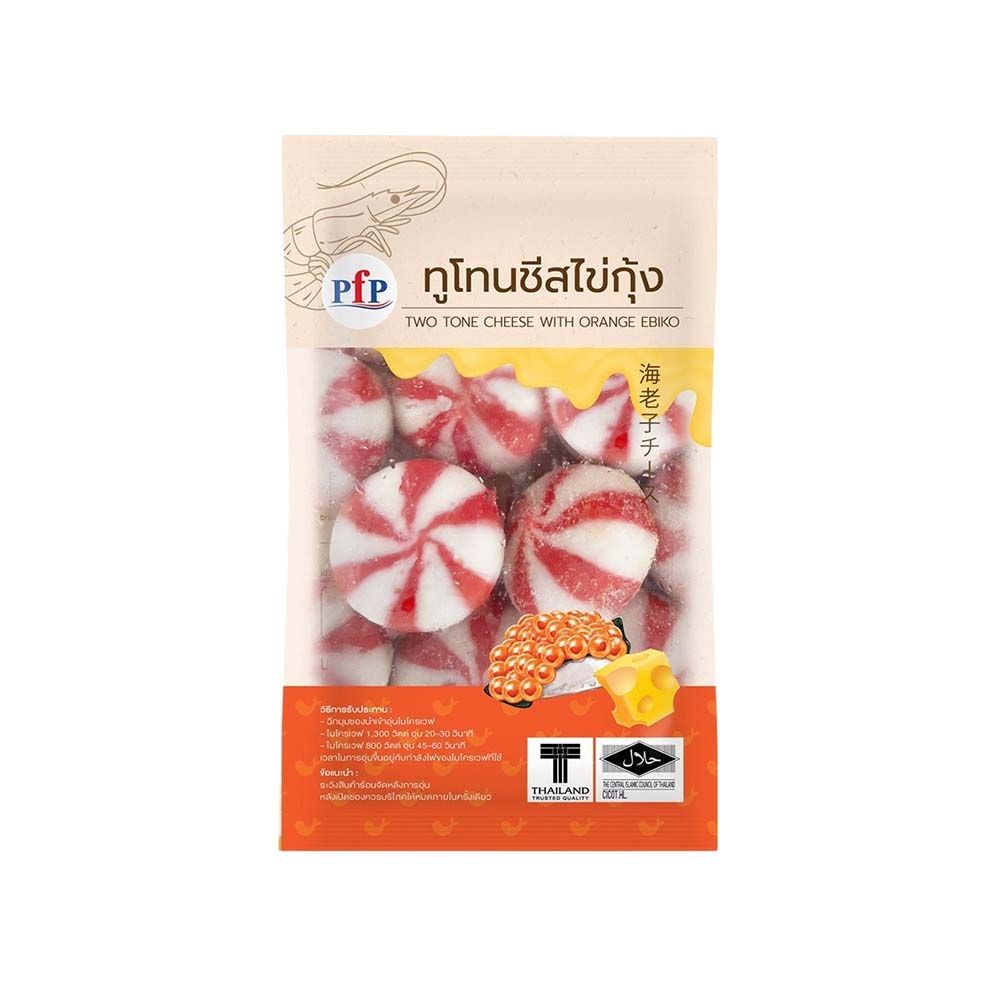 [สินค้าส่งด่วน]พีเอฟพี ทูโทนชีสไข่กุ้ง 100กรัม