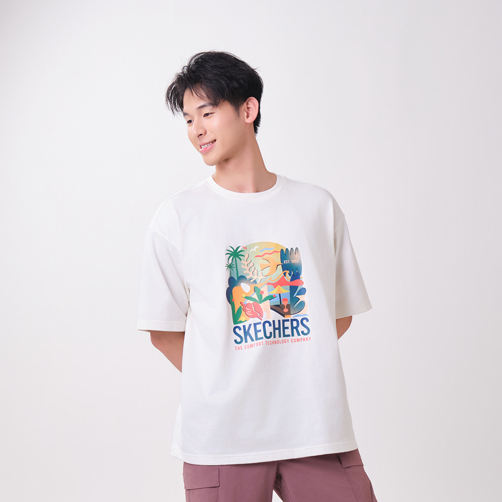 Skechers สเก็ตเชอร์ส เสื้อยืดแขนสั้นผู้ชาย Men Cali Breeze Iconic Short Sleeve Tee - SL326M278-00QF (latest) — صورة 2
