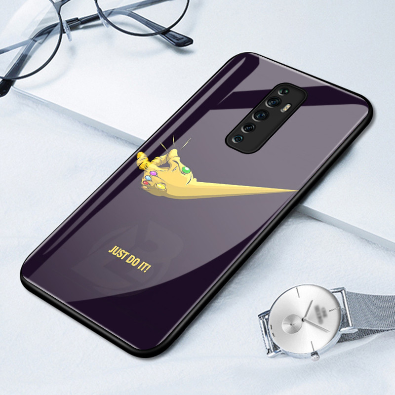 เคสสำหรับ OPPO Reno 2F Reno 2Z Reno 2 Reno เคสโทรศัพท์แบรนด์อินเทรนด์เปลือกแก้วกันกระแทก