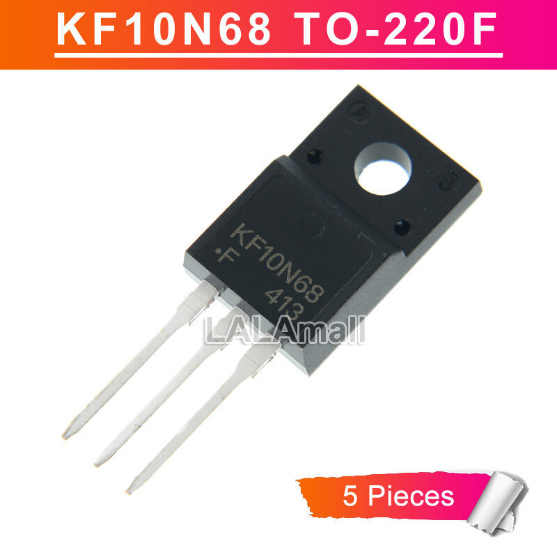 5pcs KF10N68 KF 10N68 TO-220F KF10N68F TO220F 10A/680V MOSFET ทรานซิสเตอร์ใหม่เดิม