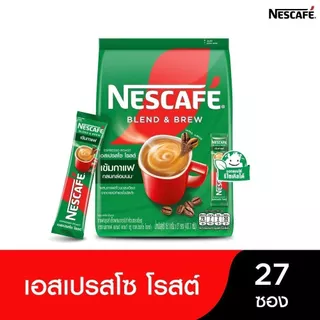 [สินค้าส่งด่วน] เนสกาแฟเบลนด์แอนด์บรูเอสเปรสโซ15.1กX27ซ NESCAFE BLENDANDBREW ESPRESSO 15.1GX27S
