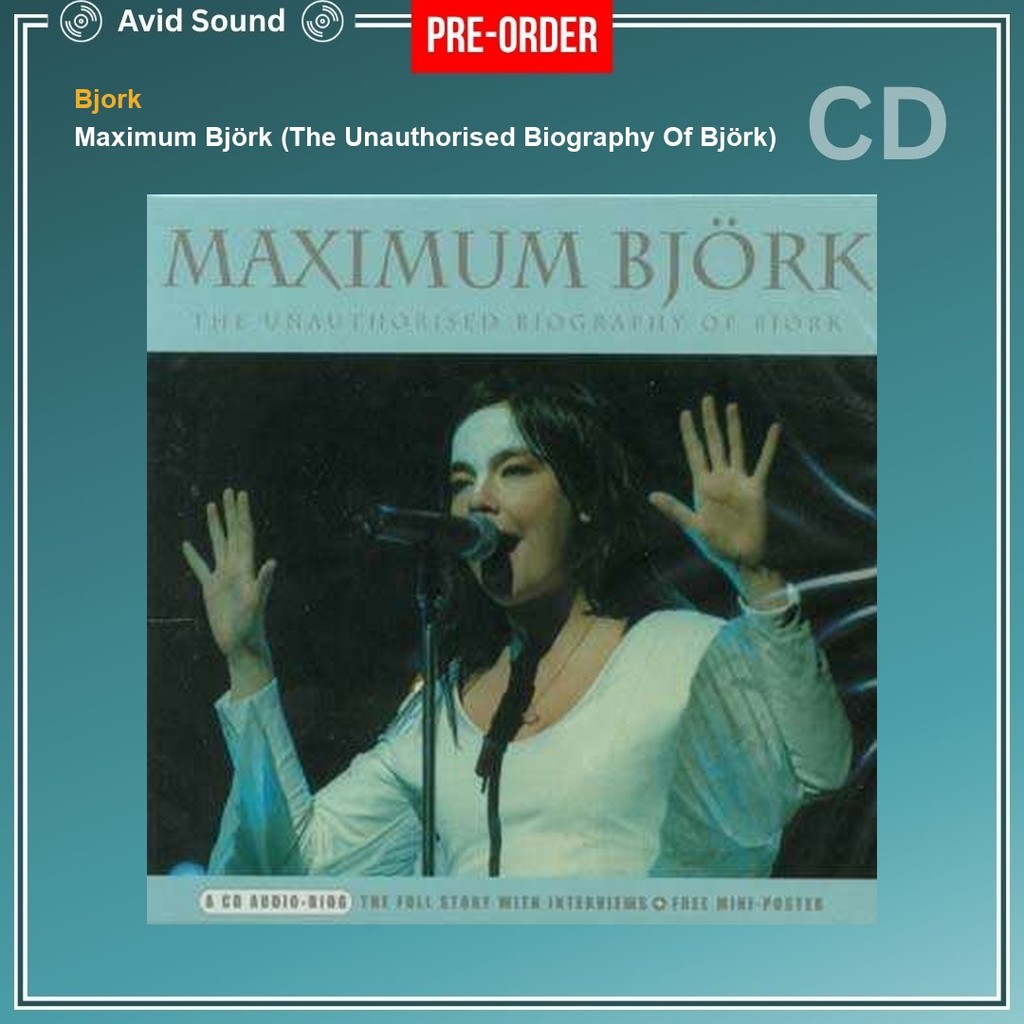 Pre-Order CD แผ่นซีดี Bjork Maximum Björk (The Unauthorised Biography Of Björk) ใหม่ ซีล Bjork CD
