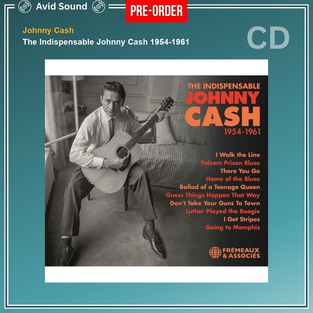 Pre-Order CD แผ่นซีดี Johnny Cash The Indispensable Johnny Cash 1954-1961 ใหม่ ซีล Johnny Cash CD