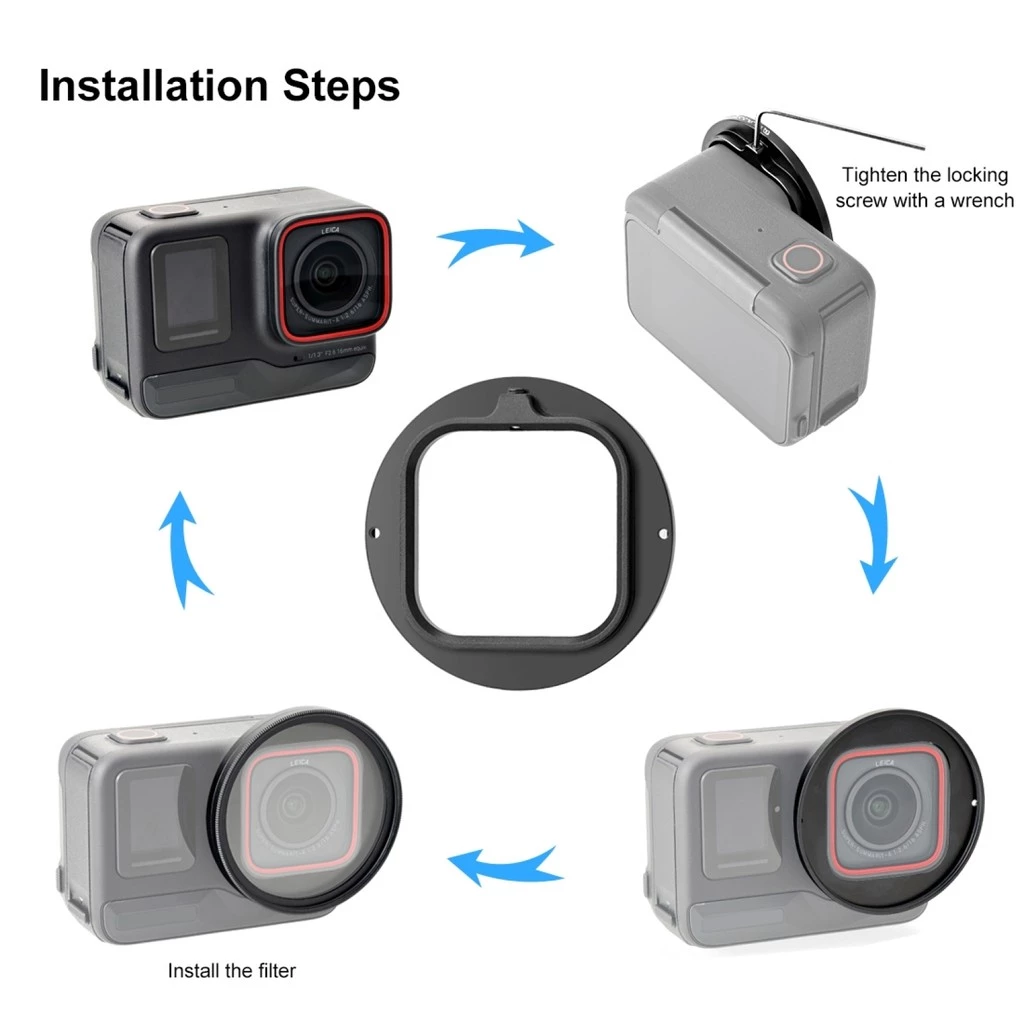 PULUZ PU969B อะแดปเตอร์เลนส์ UV สำหรับ Insta360 Ace Pro thumbnail 7