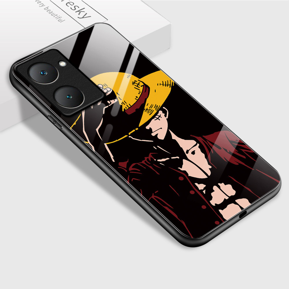 เคส For VIVO Y03 Y03T Y18 Y28S 5G เคสโทรศัพท์ เคสมือถือ เคสวีโว่ เคสแข็ง Hard Phone Glass Case BLK
