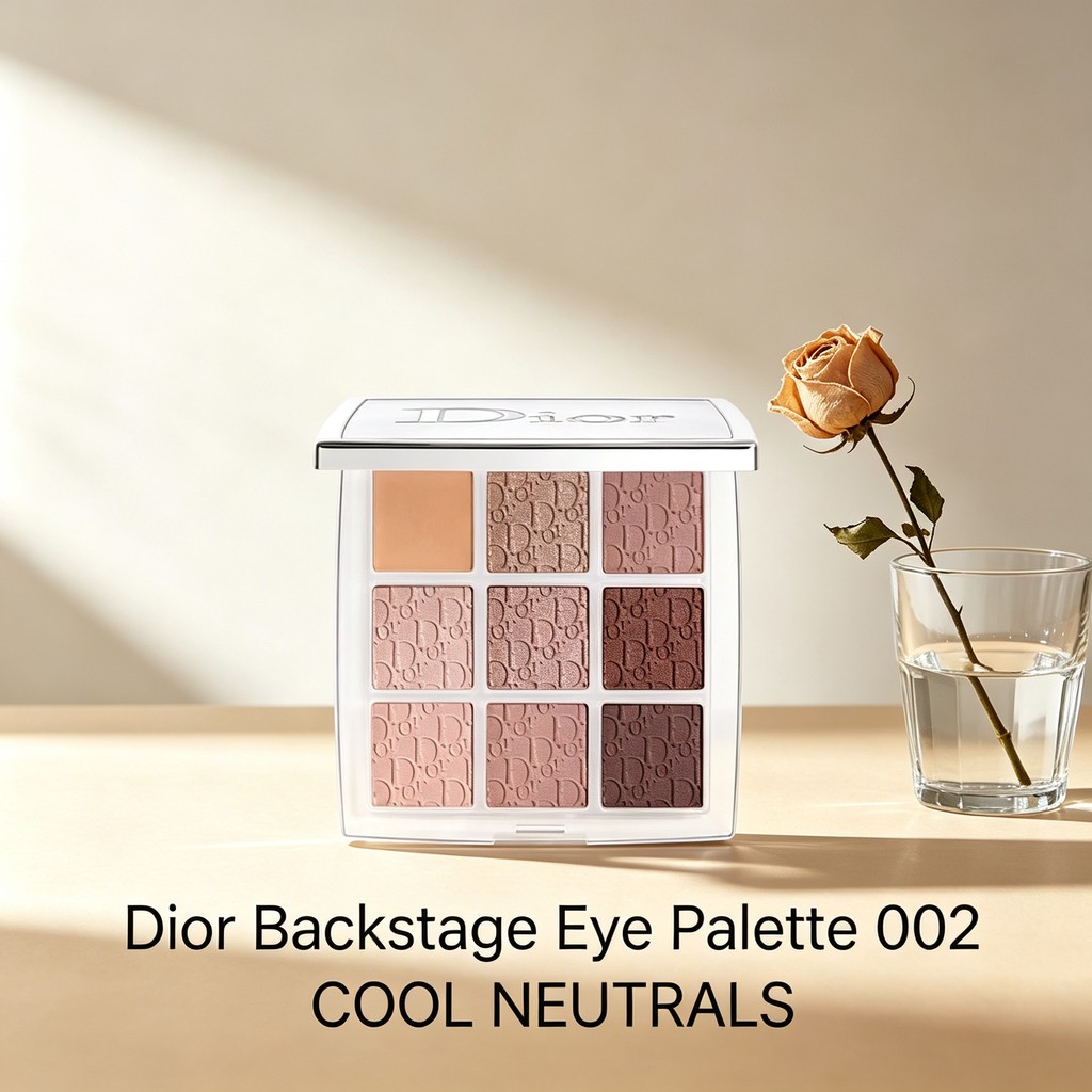 Multi-Shade Cool-Neutral Eye Palette Smooth Powder Craft Refined Modern Daily Eye Makeup
