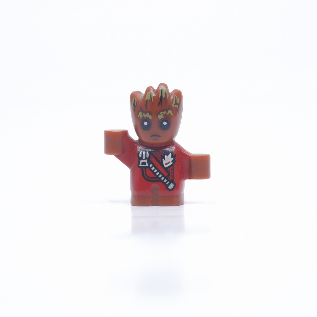 Pearbrick |พร้อมส่ง| Baby Groot Red Suit จากชุด 76080 ปี 2017 | งานลิขสิทธิ์ของแท้ MARVEL