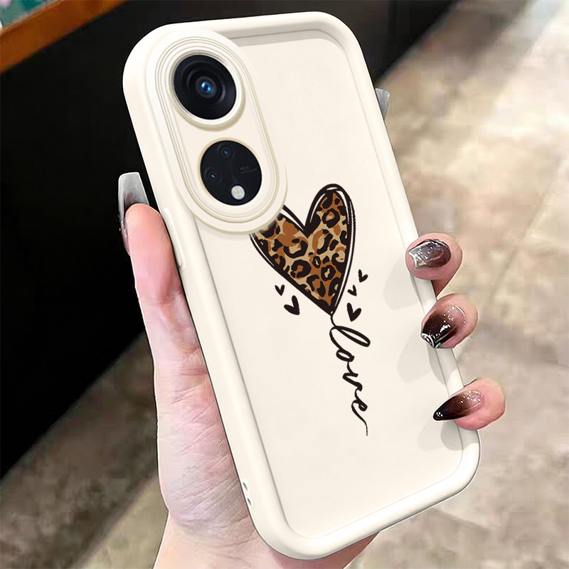 เคสสำหรับ OPPO Reno 8T 5G A1 Pro เคสโทรศัพท์บุคลิกรูปหัวใจซิลิโคนซอฟต์เชลล์กันกระแทก