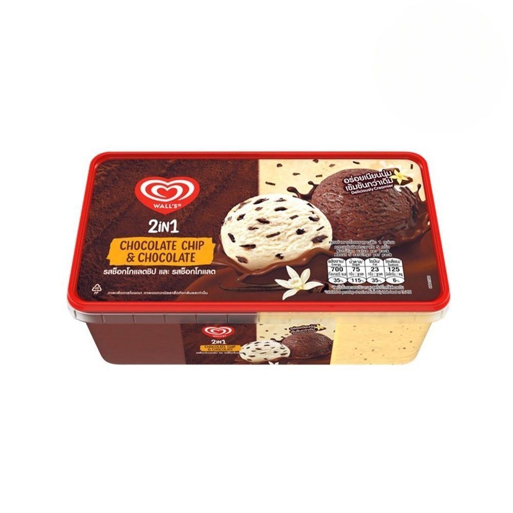 วอลล์2IN1ช็อกโกแลตและช็อกโกแลตชิป 390 ก.