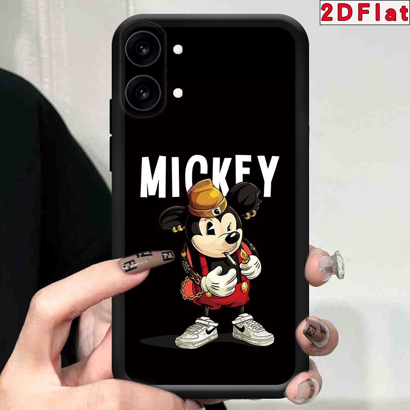 Mickey Mouse Matte Soft เคสซิลิโคนกันกระแทกคลุมทั้งหมดสําหรับ Redmi Turbo 3 4 K30 K40 K40S K50 K50i 
