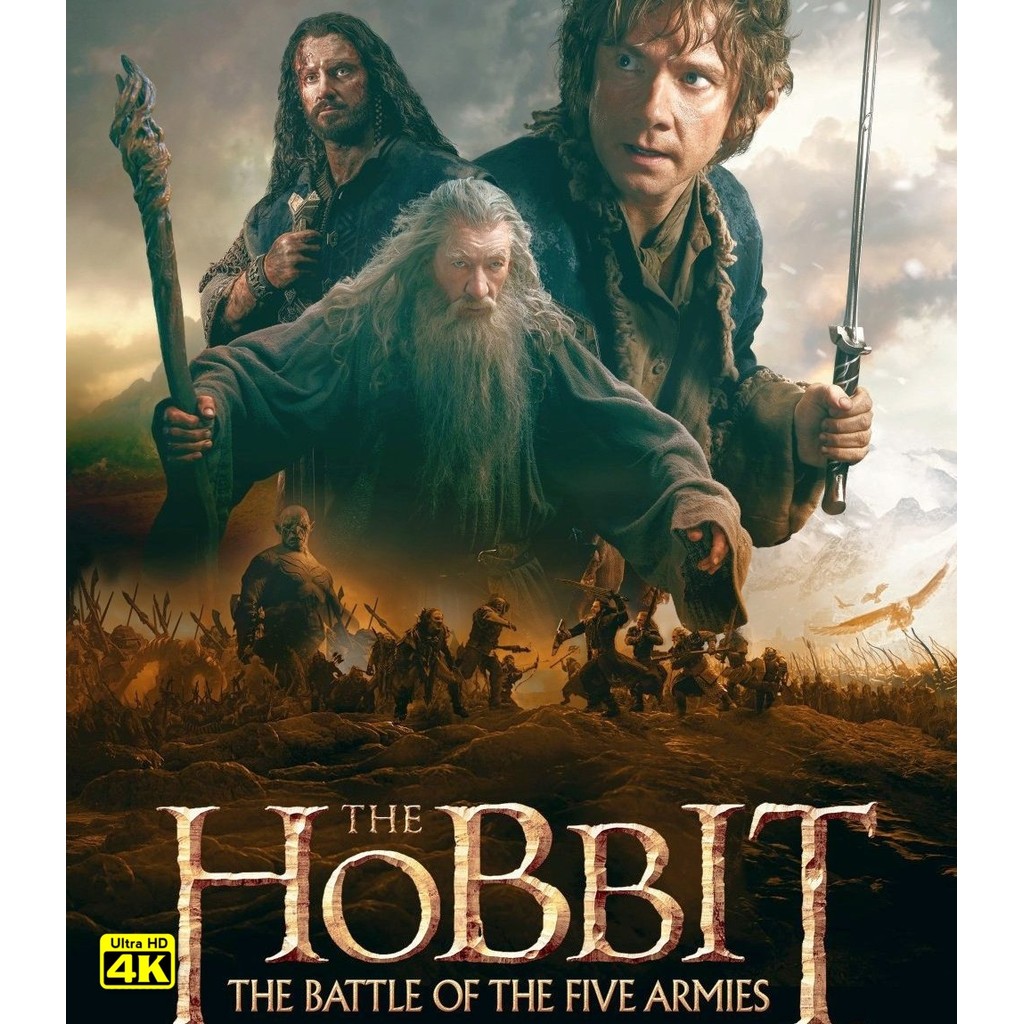 4K - The Hobbit: The Battle of the Five Armies (2014) 4K UHD ⭐7.3/10 Ian McKellen