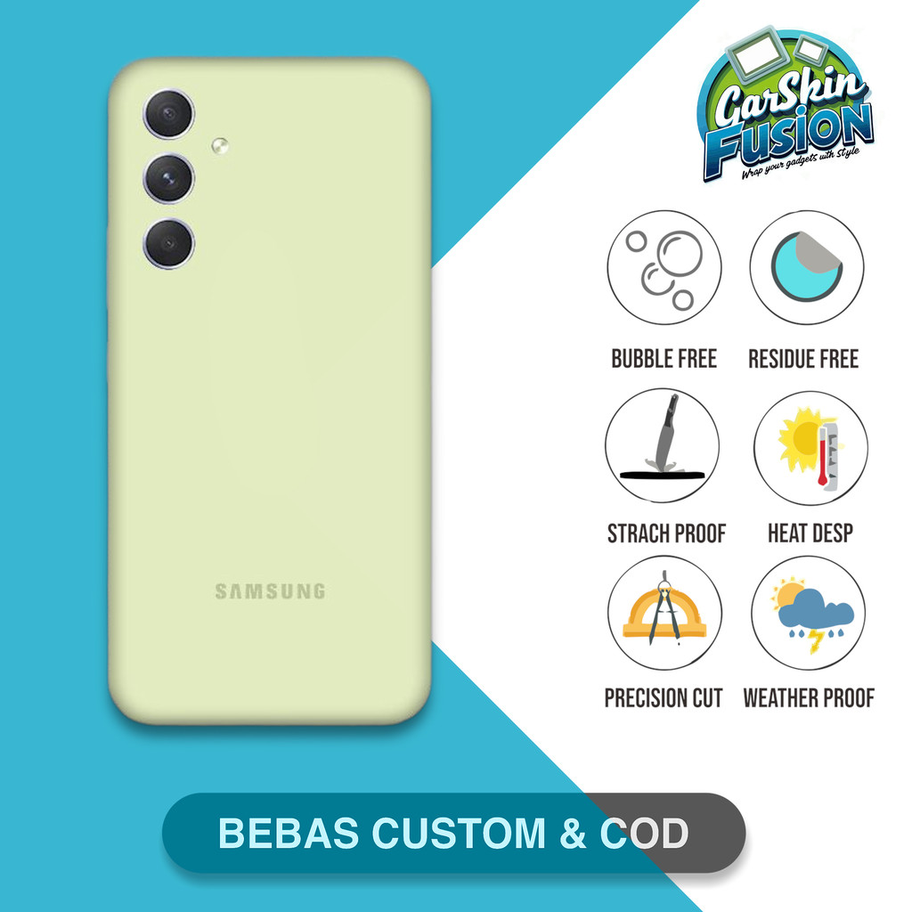 Garskin Skin Samsung A54 5G signature color Anti-Scratch Protector Case | By Fusion Code - 03R