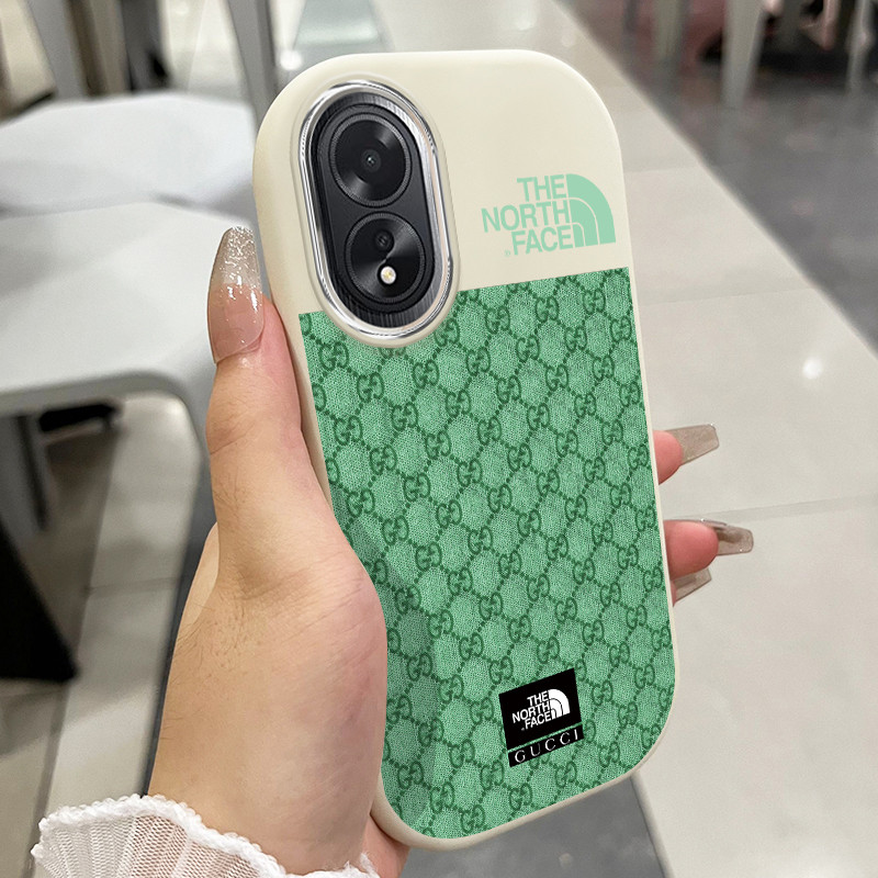 เคสสำหรับ OPPO A18 A38 เคสโทรศัพท์แบรนด์อินเทรนด์กันกระแทกกลมและอ้วน