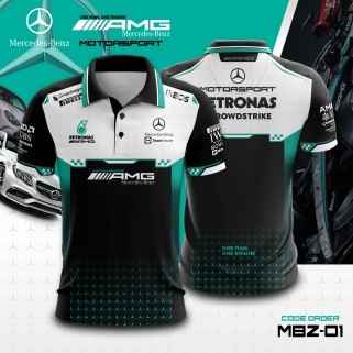 เสื้อยืด Mercedes Amg เสื้อไมโครไฟเบอร์