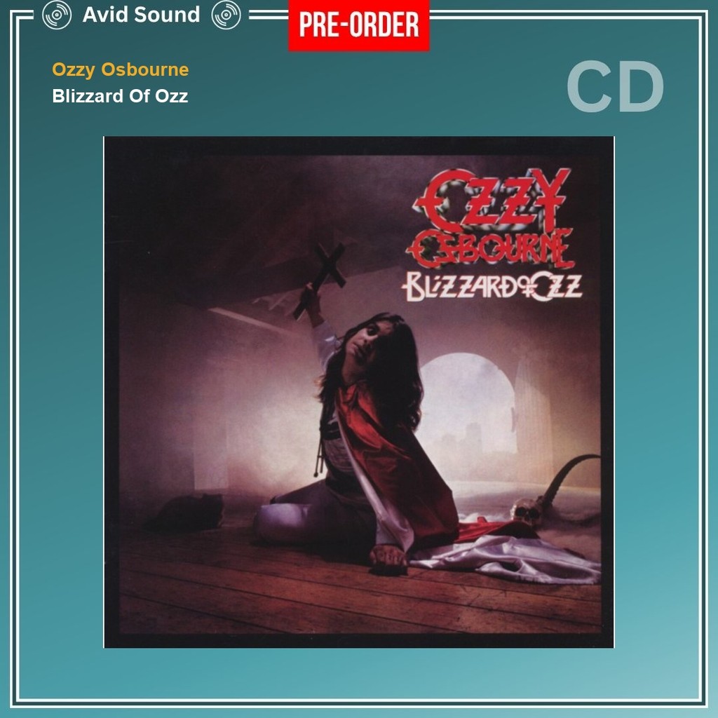 Pre-Order CD แผ่นซีดี Ozzy Osbourne Blizzard Of Ozz ใหม่ ซีล Ozzy Osbourne CD