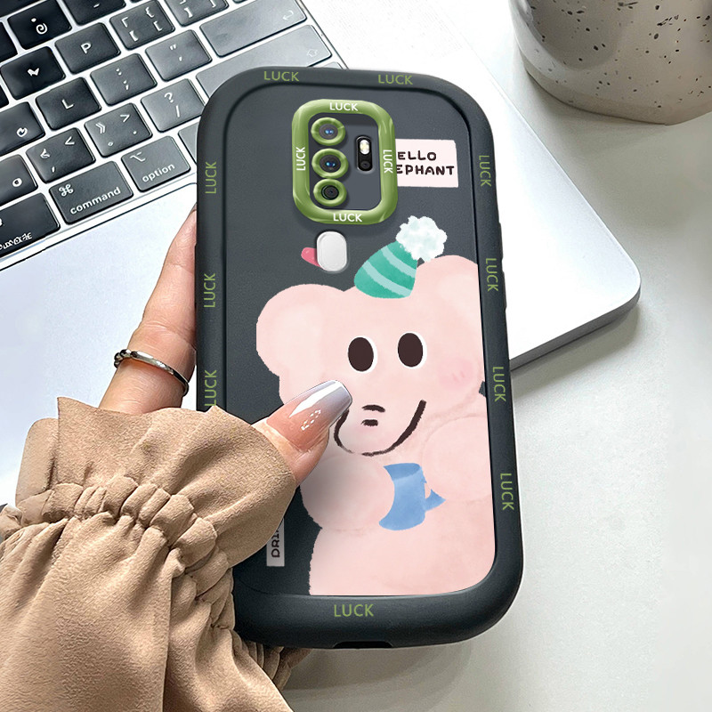 เคสสำหรับ OPPO A5 2020 A9 2020 เคสโทรศัพท์ช้างแมวซิลิโคนซอฟต์เชลล์กันกระแทก