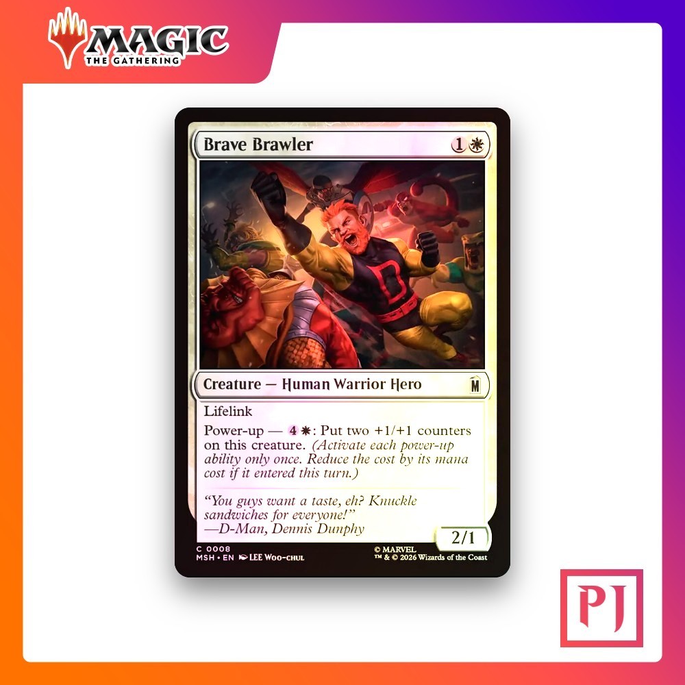 [MTG] Brave Brawler (#8) [MSH] [WHITE] [COMMON] | Magic the Gathering