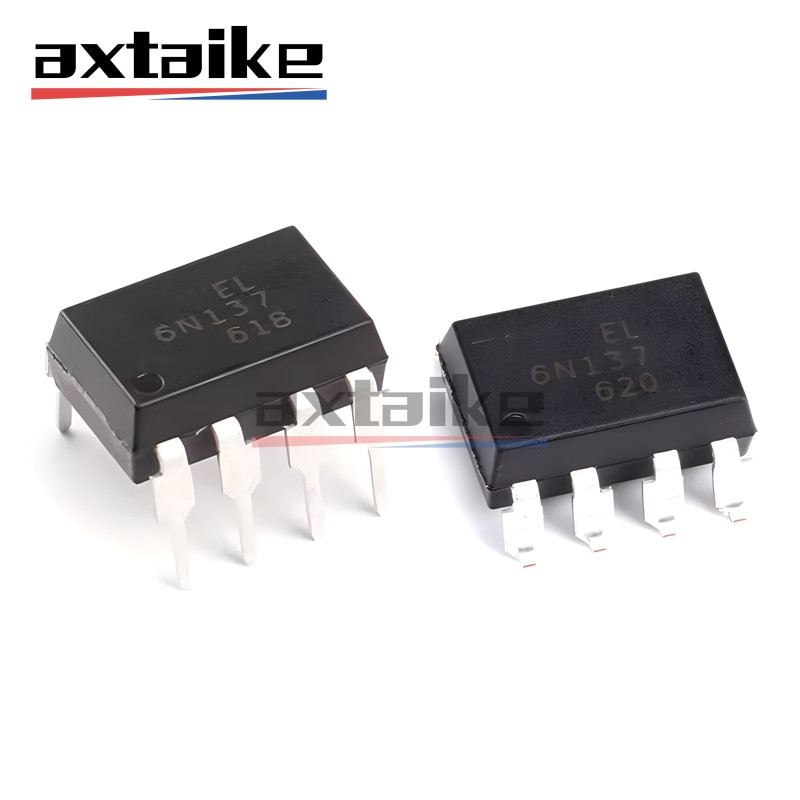 10PCS 6N137 DIP-8 SMD-8 EL6N137 EL6N137S 6N137M 6N137SDM 6N137-500E ความเร็วสูง Optocouplers ความเร็