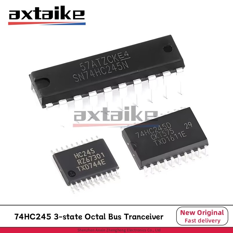 10PCS 74HC245 DIP SOP TSSOP-20 SN74HC245N SN74HC245DR 74HC245D 74HC245PW HC245 SMD 3-state Octal Bus