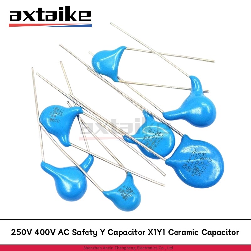 50PCS 250V 400V AC ความปลอดภัย Y Capacitor X1Y1 ตัวเก็บประจุเซรามิค 470pF 680pF 1nF 2.2nF 3.3nF 4.7n