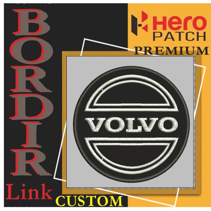 VOLVO AUTOMOTIVE HP-341 PATCH EMBROIDERY โลโก้/EMBLEM