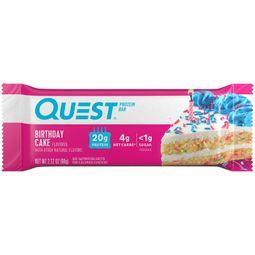 💥 เควสโปรตีนบาร์ขนมผสมโปรตีนนมเนื้อเค้ก 60กรัม 🔔 Quest Protein Bar Birthday Cake 60g.