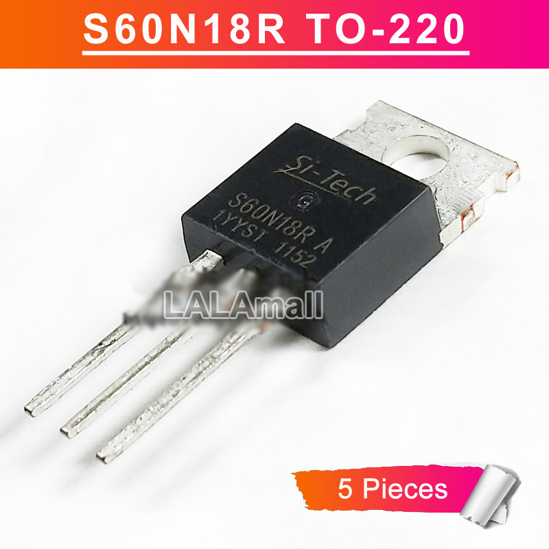 5 ชิ้น S60N18R TO-220 180A/60V N-channel MOSFET ทรานซิสเตอร์ใหม่เดิม