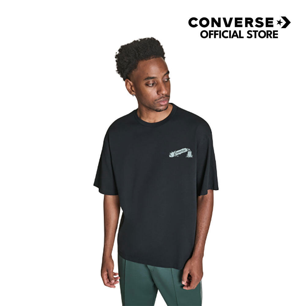 CONVERSE เสื้อ WILD CARD TEE BLACK ผู้ชาย 132T807AM_H5BKXX