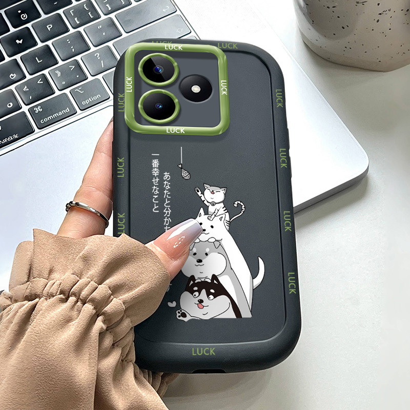เคสสำหรับ Realme C53 C51 C51s C35 Note 50 Narzo N53 50A Prime เคสโทรศัพท์แมวสุนัขซอฟต์เชลล์