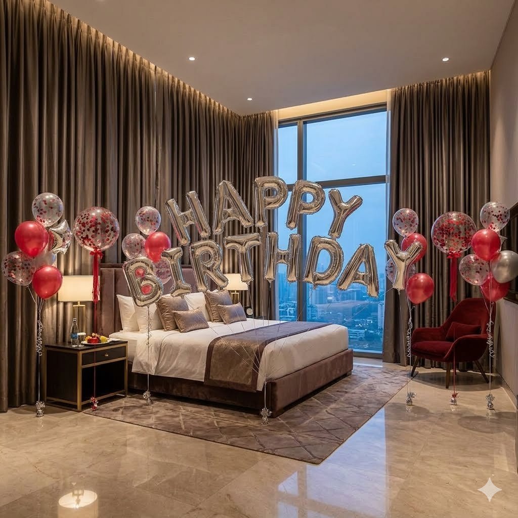 Deluxe Hotel Room Surprise Decoration Package - Rayong