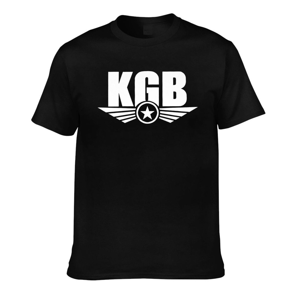 แฟชั่นบุรุษ Casual Kgb Logo Summer Cool เสื้อยืด