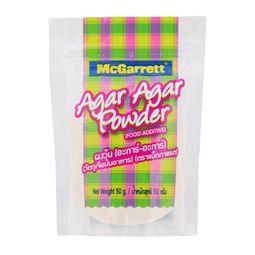 💥 แม็กกาแรตผงวุ้นอะการ์อะการ์ 50กรัม 🔔 Mcgarrett Agar Agar Powder 50g.