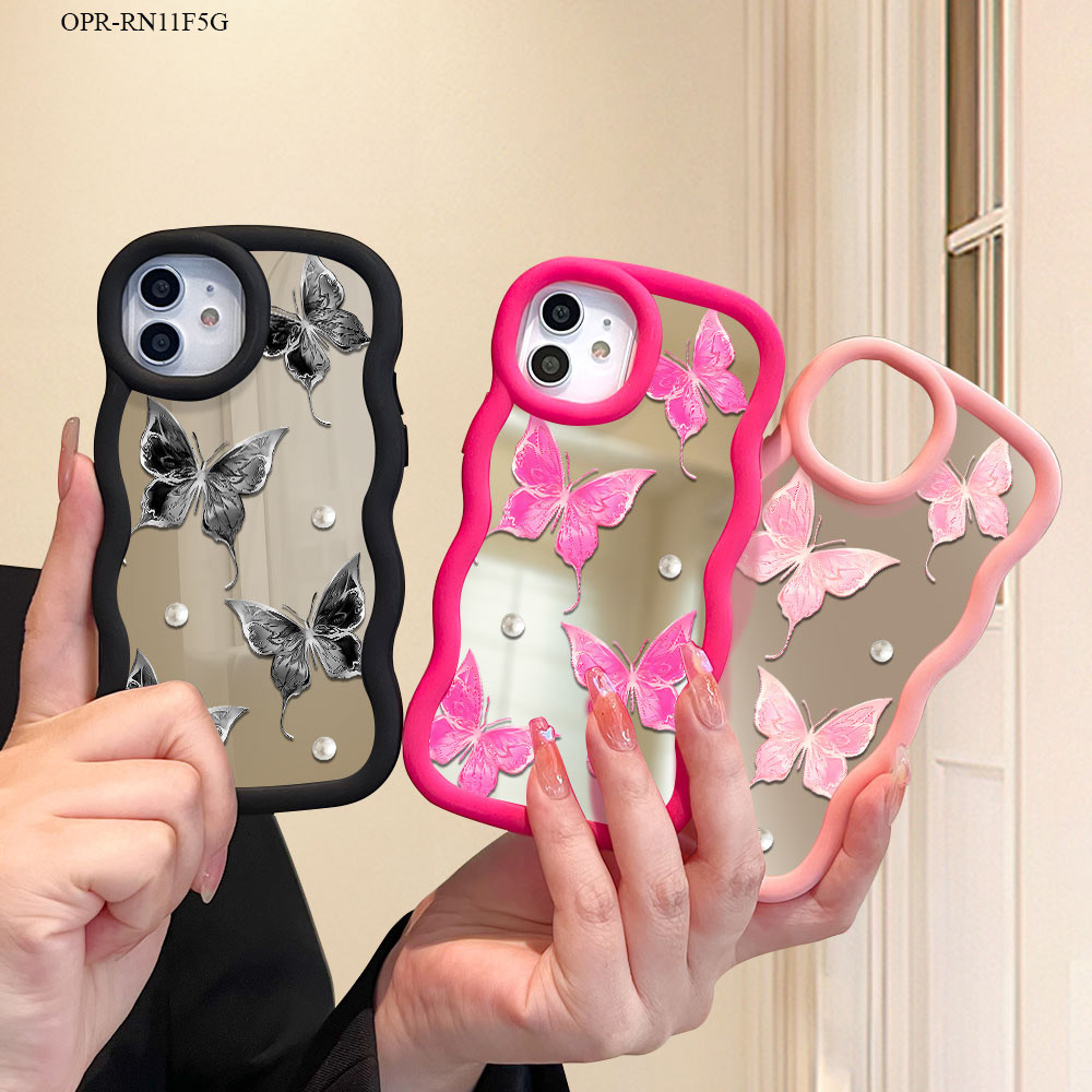 HP เคสโทรศัพท์สําหรับ OPPO Reno 11F 7Z 8Z 7 8 5 4F 6 4 3 F9 F11 Pro 4G 5G กระจก Cassing เคสโทรศัพท์ผ