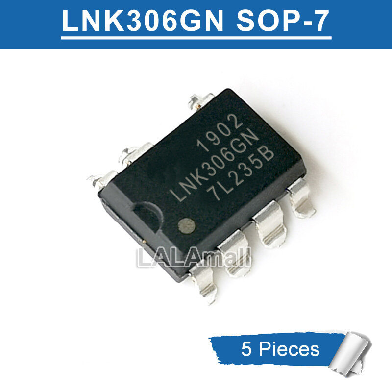 5pcs LNK306GN SOP7 LNK 306 GN LNK306G SOP-7 SOP SMD Off-Line Switcher IC Power Management ชิปใหม่เดิ