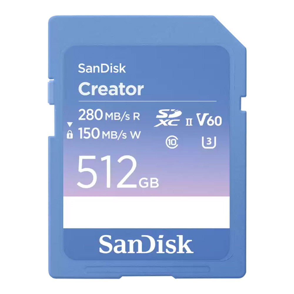 512 GB SD CARD (เอสดีการ์ด) SANDISK CREATOR SD UHS-II CARD (SDSDXEP-512G-GNCIS) \