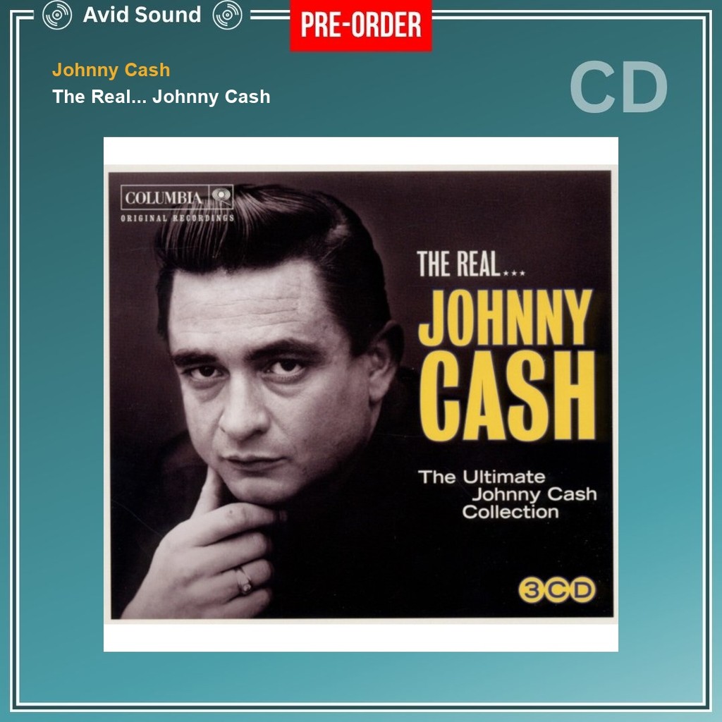 Pre-Order CD แผ่นซีดี Johnny Cash The Real... Johnny Cash ใหม่ ซีล Johnny Cash CD