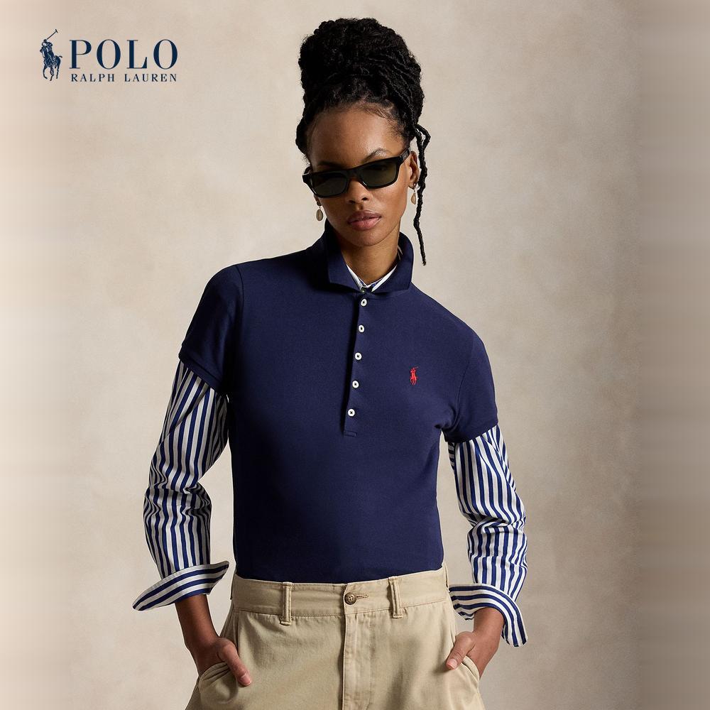 Polo Ralph Lauren เสื้อโปโลผู้หญิง รุ่น WMPOKNINB920305 สีกรมท่า